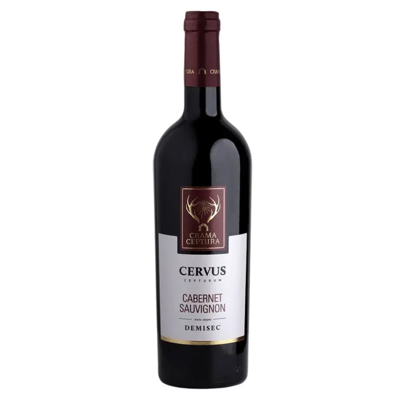 .eticheta din pluta model palos personalizata cu mesaj, vin rosu cabernet sauvignon, demisec, 750ml, 13.5% alcool